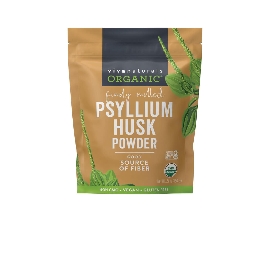 Viva Naturals Organic Psyllium Husk Powder, 24 oz